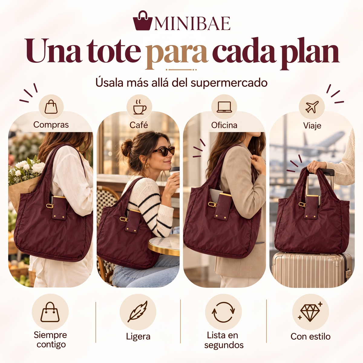 MINI BAE – El llavero que se convierte en bolso