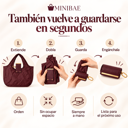 MINI BAE – El llavero que se convierte en bolso
